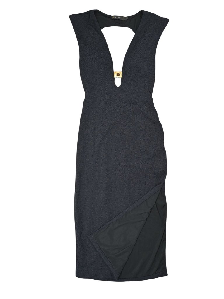 Vix Paula Hermanny Firenze Pina Midi Dress In Black